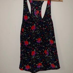 Joie Floral 100% Silk Tank Top